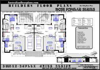 Duplex Units Floor Plans house Designs 3 Bedroom SALE  