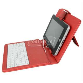   PC Leather Case Cover With Keyboard + Holder + Handwritten Pen White