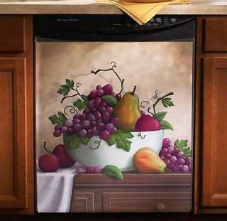 Grape Fruit Bowl Dishwasher Cover Magnet Large Vineyard NEW A7976 