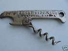 vintage corby distillery bottle opener corkscrew enlarge 