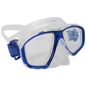 Scuba Diving Snorkeling Blue Silicone Mask  