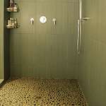 Flores Green Pebble Tile, 1 Sq. Ft.  