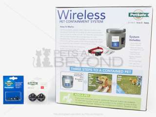 WIRELESS DOG FENCE PETSAFE ELECTRIC CONTAINMENT PET TRAINING SYSTEM 