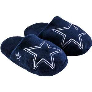  Dallas Cowboys 2010 Official NFL Big Logo Hard Sole Plush Slippers 