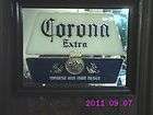 Old Corona Extra Bar Mirror Las Cervesa Mas Fina 14x18 Dark Wood 