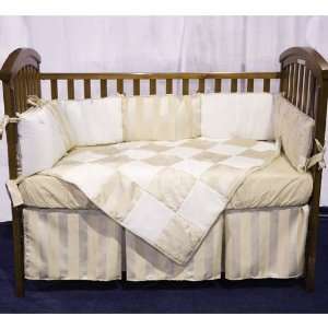    Baby Doll Bedding Gold Sensation Port a Crib Set, Gold Baby