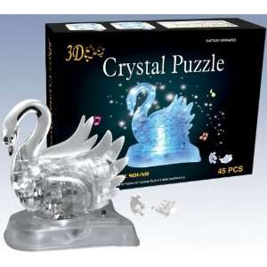  Flashing Swan   3D Jigsaw Crystal Puzzle Toys & Games