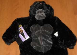 NEW Toddler Boys Plush GORILLA Dress Up Costume Size 2 4T Black child 