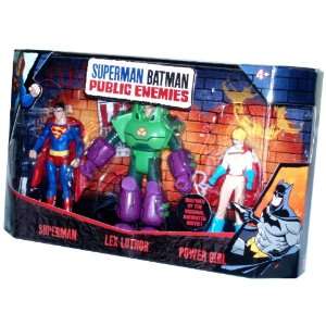 DC Comics Superman Batman Public Enemies Series 3 Pack 4 Inch Tall 