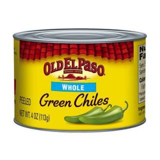 Old El Paso Whole Peeled Green Chiles   4 ozOpens in a new window