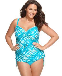 Coco Reef Plus Size Swimsuit, Side Tie Solid Brief Bottom   Plus Size 
