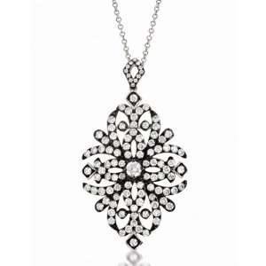 Effy Jewelers Effy Deco Diamond Necklace in 14k White Gold, 1.91 Tcw.