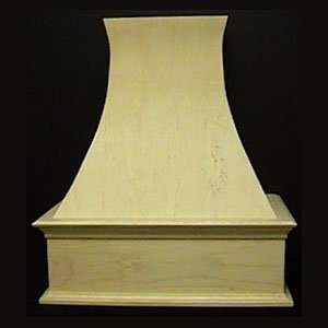   Decorative Curve 36 Wood Decorative Curve Island Range Hood   Blower