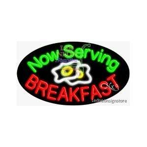   Breakfast Neon Sign 17 Tall x 30 Wide x 3 Deep 