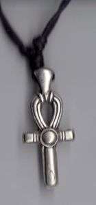 ANKH PEWTER PENDANT EGYPTIAN CROSS GOTHIC NECKLACE N66  