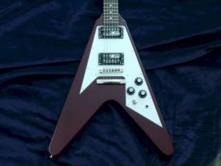 ESP Edwards E FV 85D Flying V Electric Guitar   Cherry  