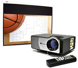 FAVI RioHD LED 2 Projector & Projection Screen March Madness Final 
