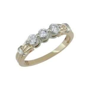    Endeavor   size 9.50 14K Gold Delicate Diamond Ring Jewelry