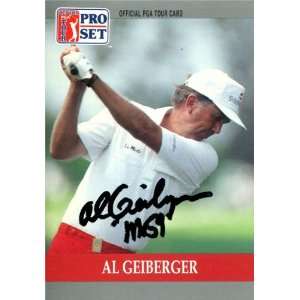 Al Geiberger Autographed/Hand Signed 1990 Pro Set Card Al Geiberger 
