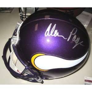 Alan Page Signed Helmet   Authentic   Autographed NFL Helmets