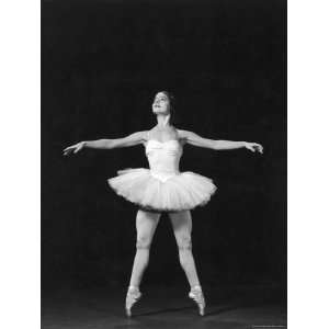 Ballerina Alicia Alonso Executing a Deep Plie in Fifth Position, with 