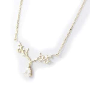  Necklace plated gold Anastacia white. Jewelry