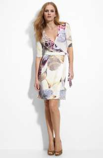 Just Cavalli Pastel Print Jersey Wrap Dress  