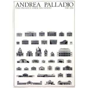 Erhaltene Bauten Andrea Palladio. 23.50 inches by 33.00 inches. Best 