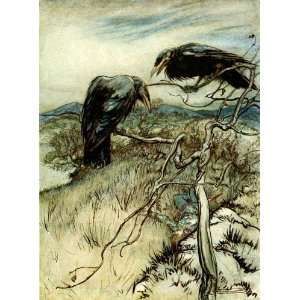  FRAMED oil paintings   Arthur Rackham   24 x 32 inches 