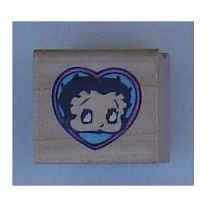 Betty Boop Face Wood Mounted Rubber Stamp (Discontinued) From Rubber 