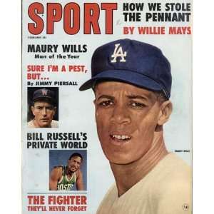  Bill Russell and Maury Wills Magazine   Sport Jimmy 