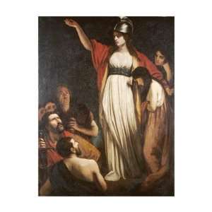  Boadicea Haranguing The Britons by John Opie. size 20.5 