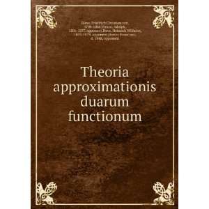  Theoria approximationis duarum functionum Friedrich Christian 