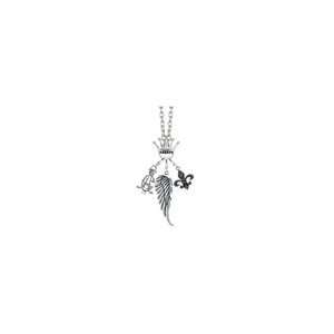  ZALES Christian Audigier Three Charm Pendant with Crystal 