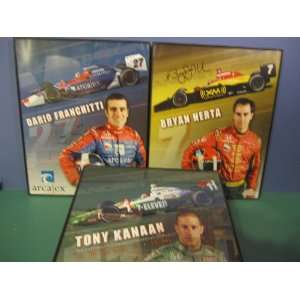   PHOTOS OF TONY KAANAN,DARIO FRANCHITTI,BRYAN HERTA 