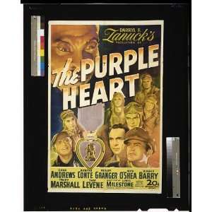  The purple heart,Darryl F Zanuck,c1944,World War II