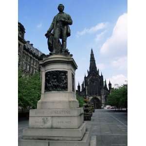  Statue of David Livingstone and the Cathedral, Glasgow 
