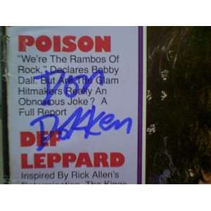 Dokken, Don Circus Magazine 1988 Signed Autograph Color 