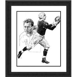  Framed Don Hutson Green Bay Packers   Black Double Mat 