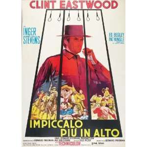   27x40 Clint Eastwood Inger Stevens Ed Begley Sr.