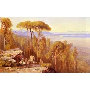  Hand Made Oil Reproduction   Edward Lear   24 x 14 inches 