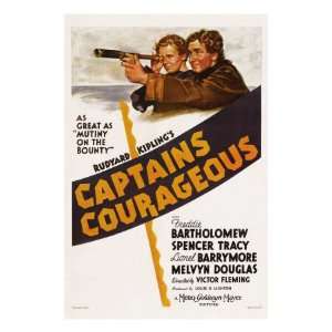 Captains Courageous, Freddie Bartholomew, Spencer Tracy, 1937 Premium 