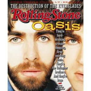 Rolling Stone Cover of Liam and Noel Gallagher by unknown. Size 20.00 
