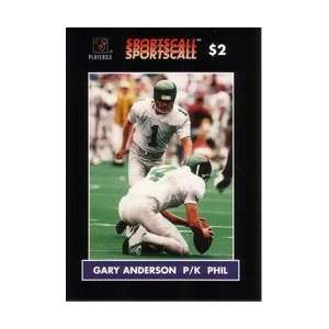 Collectible Phone Card $2. Gary Anderson (P/K Philadelphia Eagles 