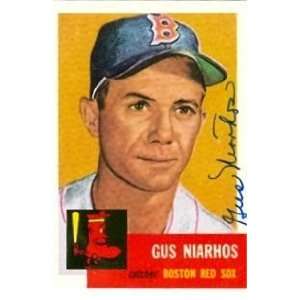  Gus Niarhos Autographed/Hand Signed 1953 Topps Archive 