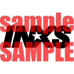  INXS MUSIC WHITE VINYL DECAL STICKER 