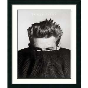  James Dean in Sweater, 1955 by Phil Stern, Framed Print 