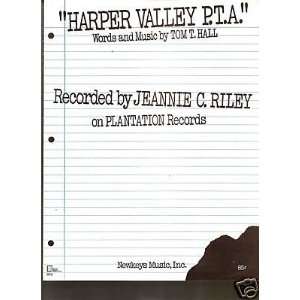  Sheet MusicHarper Valley PTAJeannie CRiley 88 Everything 