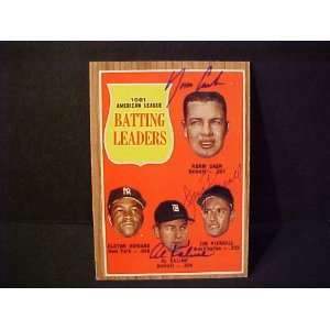  Norm Cash, Al Kaline & Jim Piersall AL Batting Leaders #51 