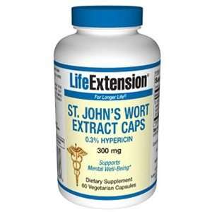  St. John’ s Wort Extract Caps (0.3% Hypericin), 300 mg 